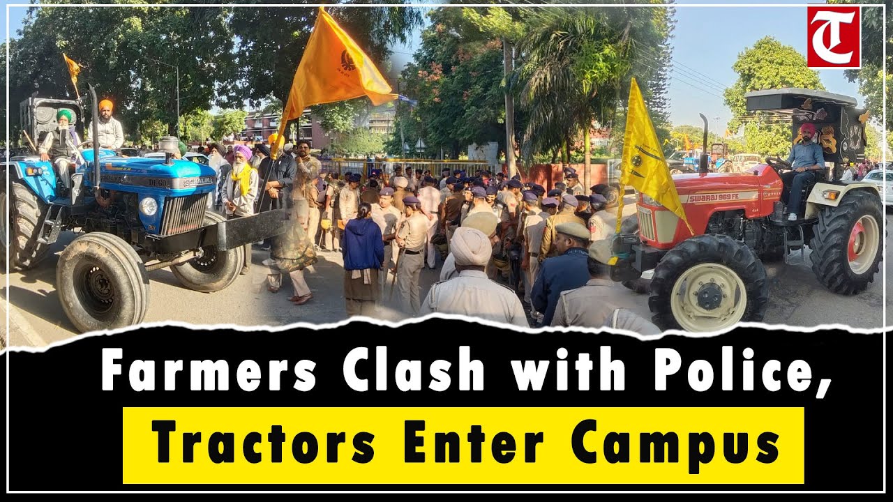 Tense Standoff at Panjab University: Police Clash with Students & Farmers Over Senate Elections 🚓