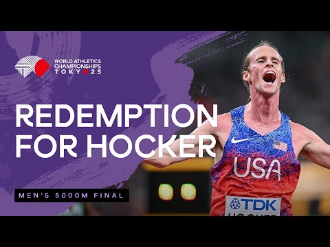 Cole Hocker with a late surge to grab the 5000m gold | World Athletics Championships Tokyo 25