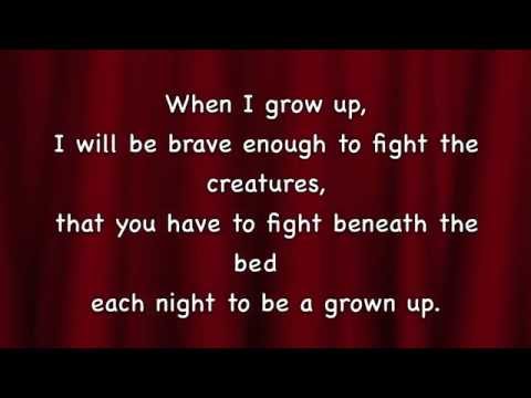 Matilda - When I Grow Up with lyrics