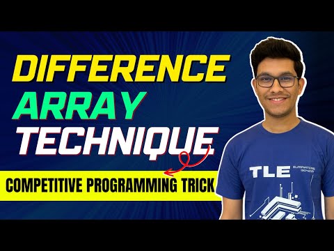 Difference Array Technique | Tutorial | Range Updates | Competitive Programming Tricks Part 1