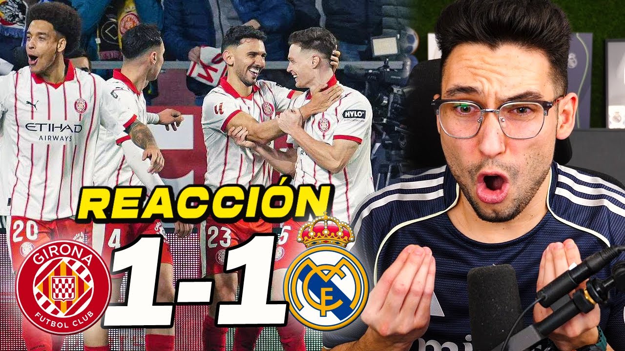 Reacción de un hincha al Girona vs Madrid 1-1 ⚽