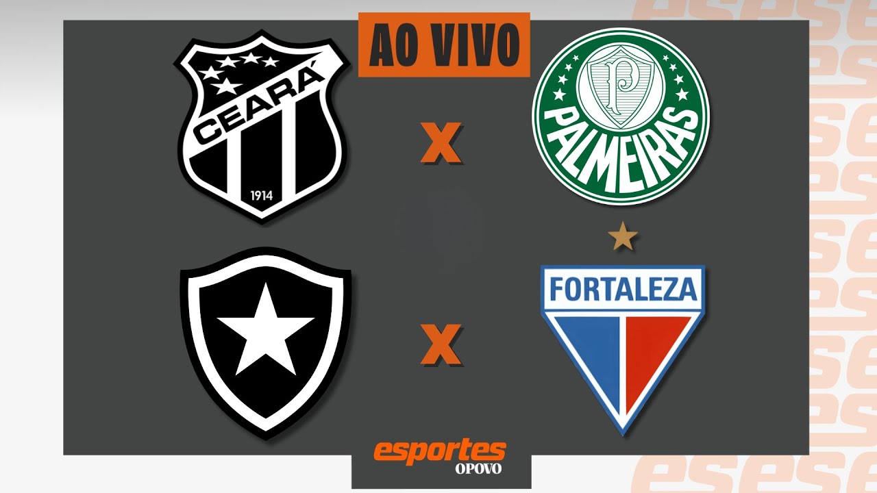 AO VIVO: Ceará x Palmeiras & Botafogo x Fortaleza ⚽