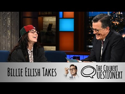 Billie Eilish on Colbert Quiz: Favorite Movies & More 🎤