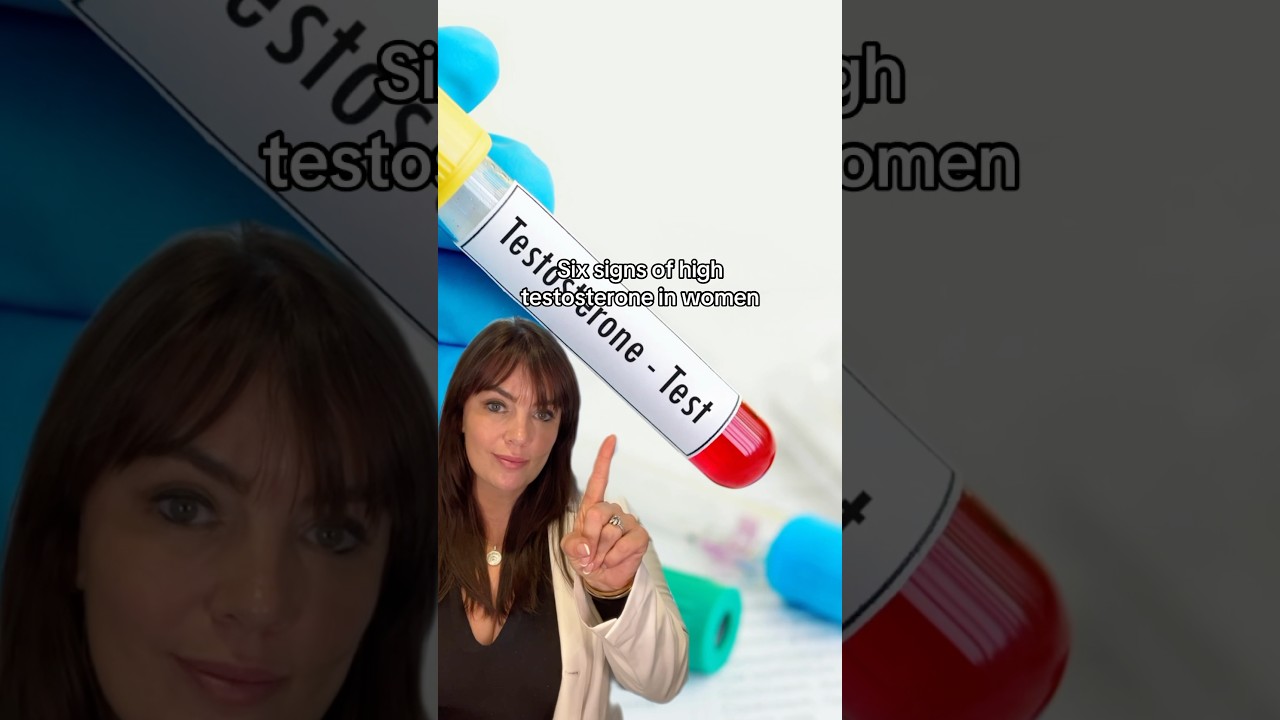 Six signs of high testosterone in women ⬆️ #testosterone #hormoneimbalance #hormones