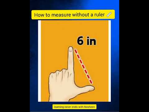 Measuring Without a Ruler: Using Fingers 📏
