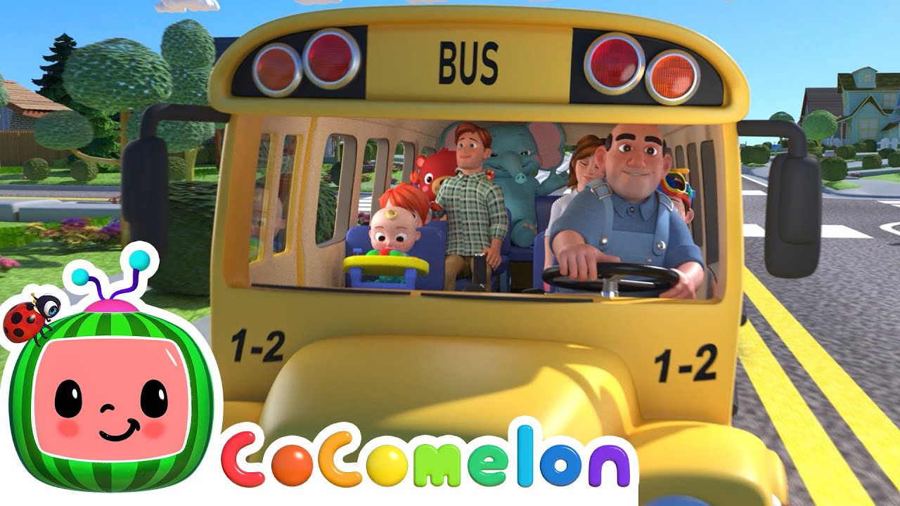 15-Minute Loop of 'Wheels on the Bus' | CoComelon Nursery Rhymes & Kids Songs