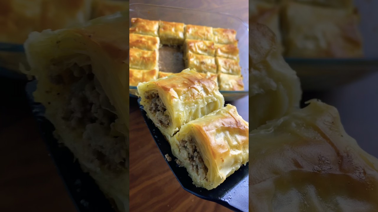 Quick & Tasty Homemade Meat-Filled Phyllo Pastry 🥙