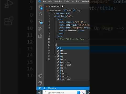 iframe tag in html ||show pdf file on webpage