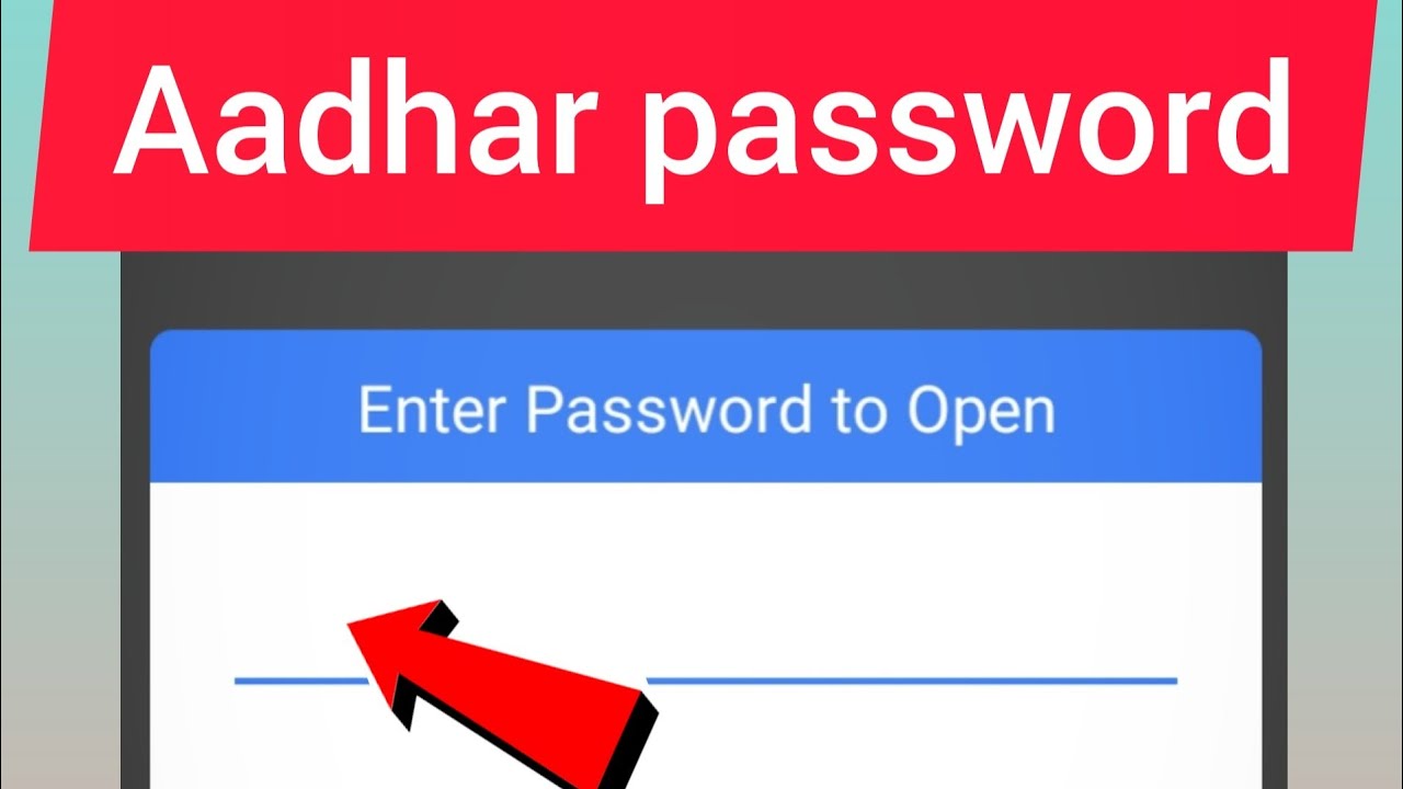 How to Open Your Aadhaar Card PDF Easily 🔓