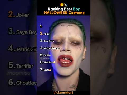 Ranking The Best GUY Halloween Costume 🎃✨ #tiktokviral #halloween