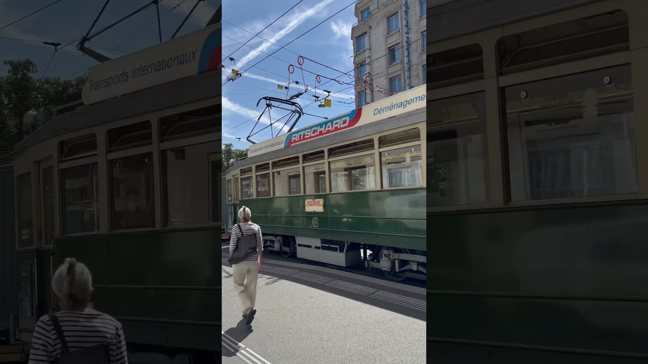 Historic Tram in Geneva, Switzerland 🚋