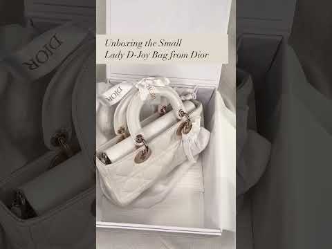 Unboxing the Small Lady D-Joy from Dior (lovely in latte 🤍) #diorunboxing #diorbag #luxuryhandbags