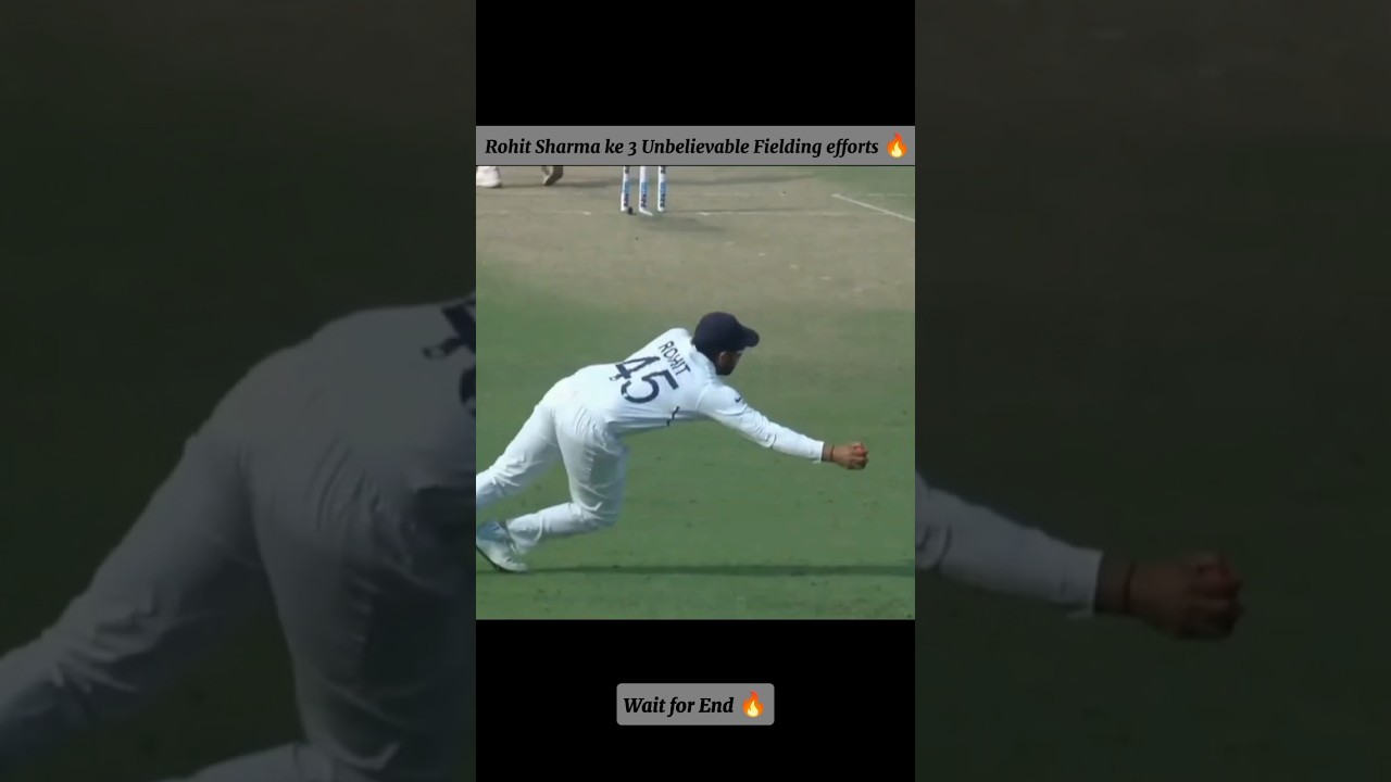 Watch Rohit Sharma's 3 Incredible Fielding Moments! 🔥