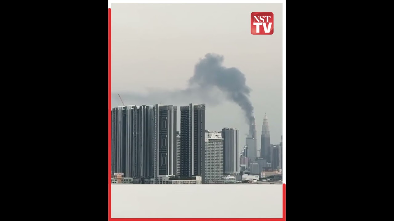 Massive Fire Erupts at Petronas Tower 3 π β Smoke Visible from Miles Away
