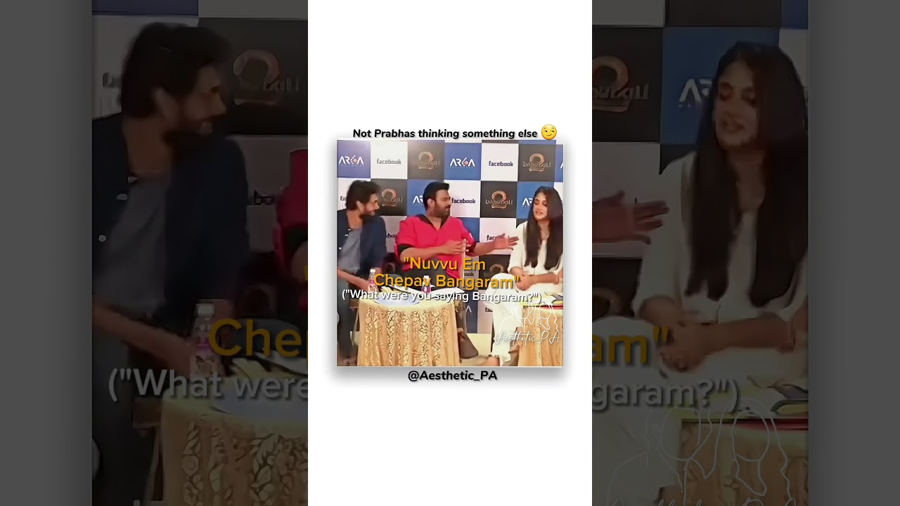 Prabhas's Message? 👀😏😂 | #Prabhas #AnushkaShetty
