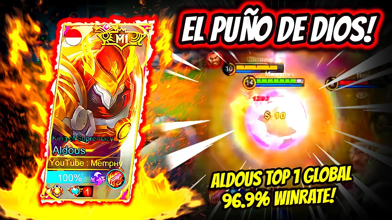 ¡MEMPHY DESTROZA A TODOS DESPUES DEL NERF! ALDOUS TOP 1 GLOBAL 96.9% WINRATE! | MOBILE LEGENDS