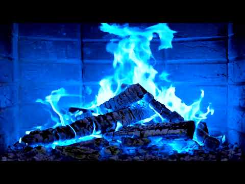 🔥 Blue Fireplace 4K Ultra HD