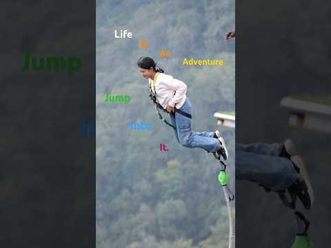 "Life is an adventure, jump into it" #bungyjump #trending #bungeejumping #shortsfeed