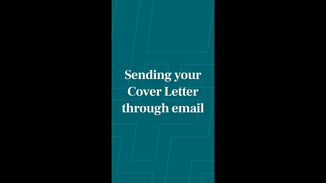 How to Send Your Cover Letter via Email βοΈ