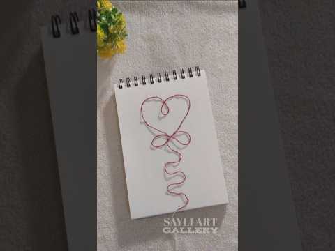 ❤️😇🪢satisfying thread art #shorts #painting #coloring #viral #satisfying #art #brush #threadart