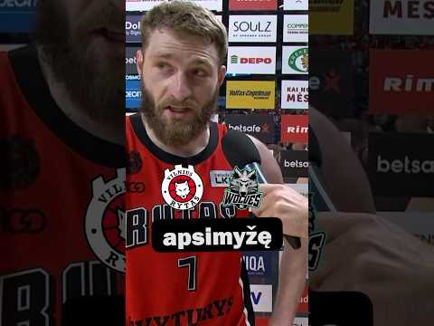 Radzevičius pareiškimas apie varžovus #Wolves #Rytas Betsafe-LKL 🎥