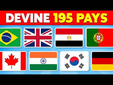 Devine les 195 DRAPEAUX du MONDE 🚩🌍🧠 Devine le Pays | Quiz 2024