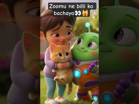 Zoomu ne billi ko bachaya 😺✨ | Piku aur Zoomu Episode 9 | Cute Story#shorts #3dverseaditya#cat#zoomu