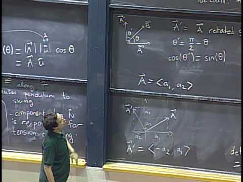 Lec 2: Determinants; cross product | MIT 18.02 Multivariable Calculus, Fall 2007