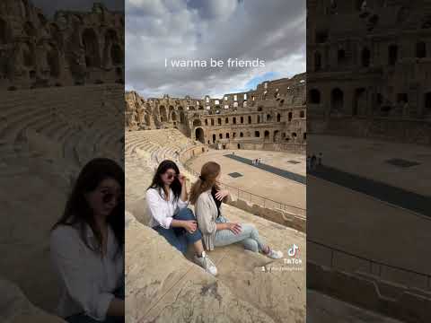 visiting El Jem in Tunisia! #tunisia #travel #vibes