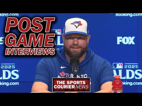 Blue Jays ALCS Post Game 4 Interviews - Tied Up!