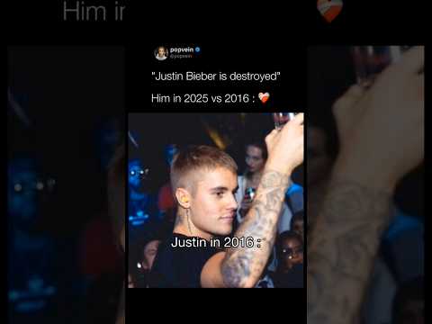 Justin Bieber is destroyed in 2025 they said 😭 meanwhile him in 2025 vs 2016 🩷