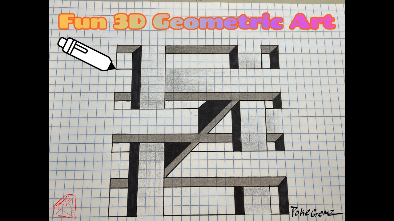 Easy Guide to Drawing 3D Geometric Optical Illusions ποΈ