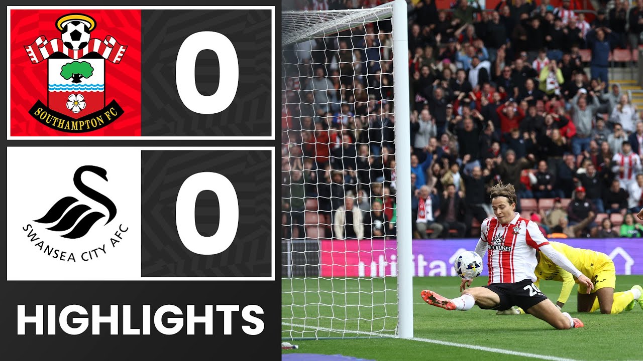 Southampton 0-0 Swansea City | Championship Match Highlights