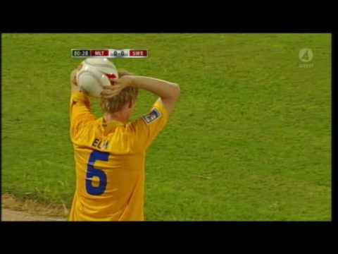 Malta - Sverige 0 - 1 VM-Kval 2008/09
