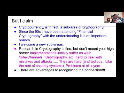Moti Yung - "Crypto Means Cryptography, Not Cryptocurrency:" A Misplaced Controversy