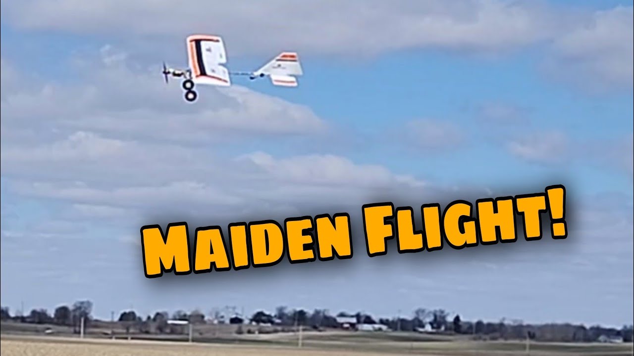 Watch My Exciting Maiden Flight of the E-flite Slow Ultra Stick 1.2m! ✈️