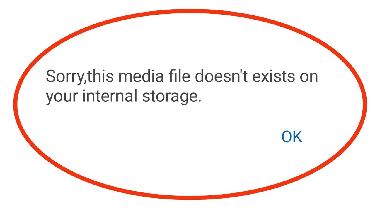 sorry this media file doesn't exist on your internal storage Whatsapp problem solution