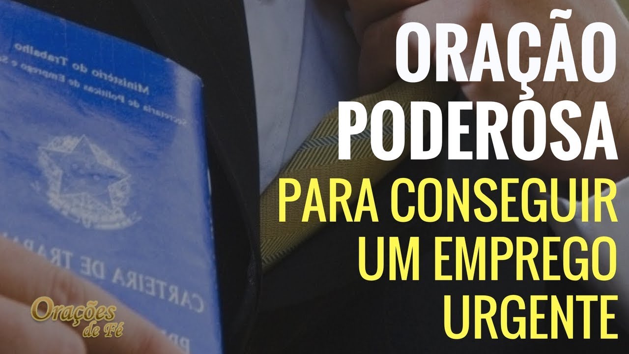 Oração Poderosa para Conseguir Emprego Urgente ✨