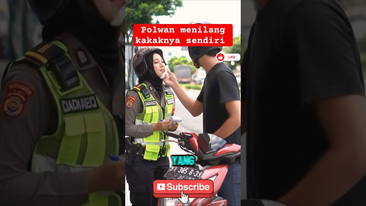 Polwan Tega Tilang Kakaknya Sendiri 🚓