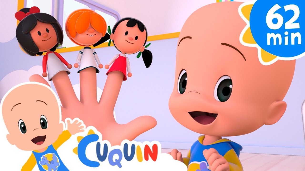 Familia Dedo y más canciones infantiles con Cleo y Cuquín | Familia Telerin