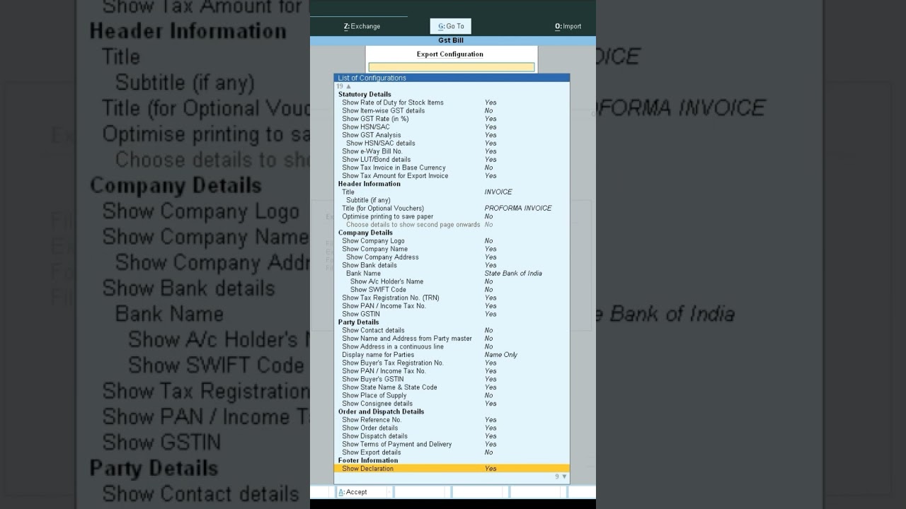 How to Export GST Bill as PDF in Tally Prime