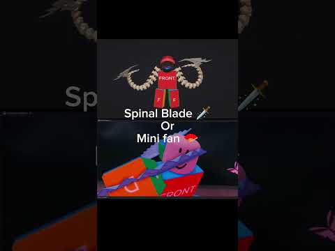 Who's More Tuff?🔥 Spinal Blade or Mini fan. Hunty Zombie #roblox #huntyzombie