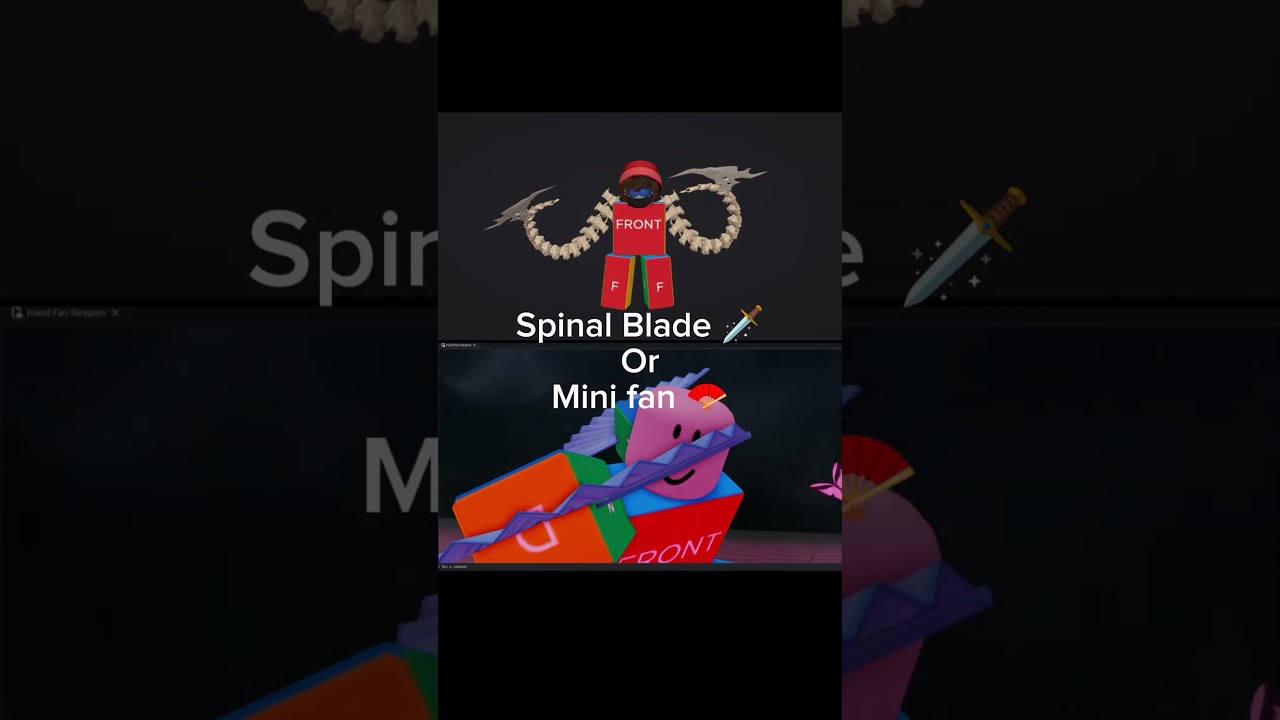 Spinal Blade vs. Mini Fan: Who's the Toughest?🔥 | Roblox Hunty Zombie Showdown