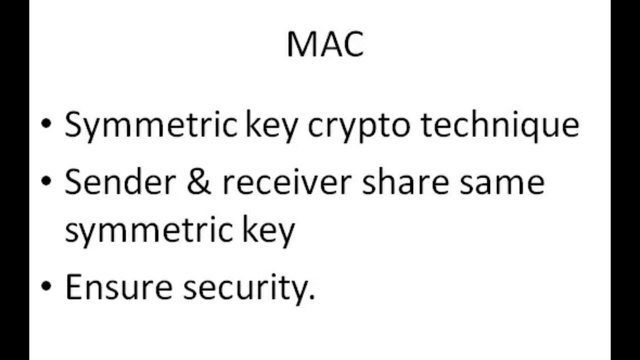 Understanding MAC (Message Authentication Code) in Cryptography