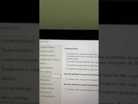 How to Fix Protected View Error When Opening A file