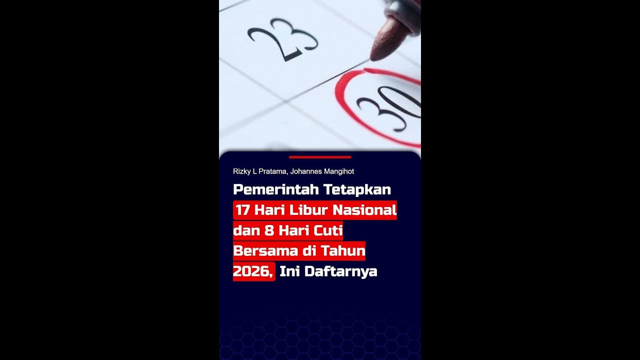 Pengumuman Resmi Pemerintah: 17 Hari Libur Nasional dan 8 Hari Cuti Bersama 2026