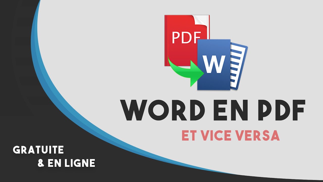 Convertir PDF et Word en ligne gratuitement