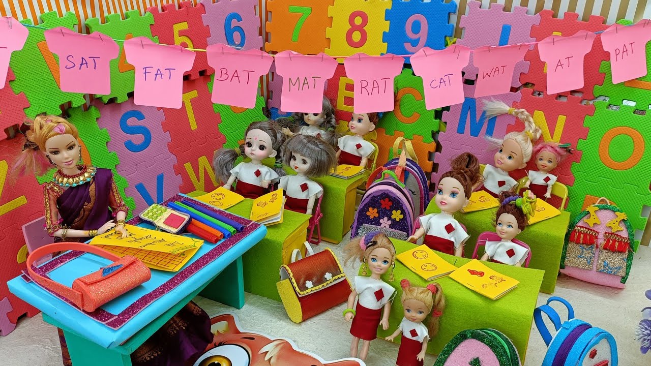 மகிழ்ச்சியான நேரம் பகுதி 703: Barbie பள்ளி ரொட்டின், கிரீன் உணவு மற்றும் கவிதா வினிதா மலர் 🎉