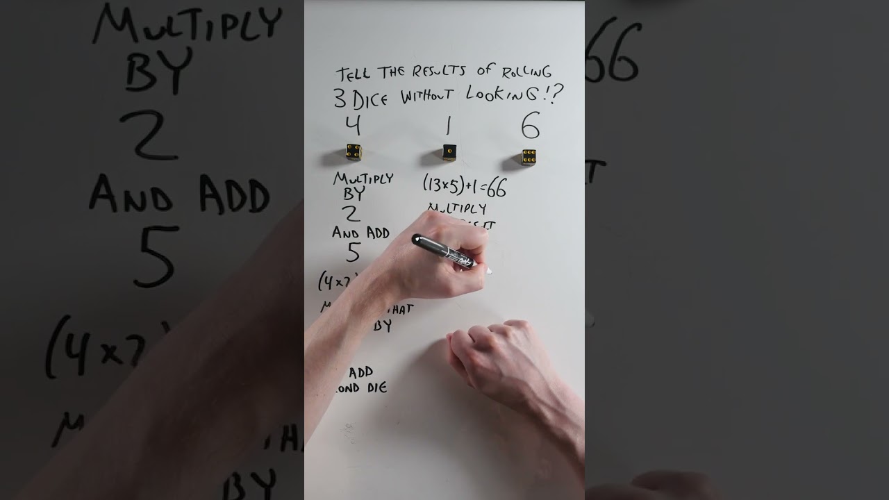 Mind-Blowing No-Look Dice Trick π² | Guess the Exact Roll & Order!