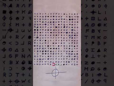 The Unsolved Case of the Zodiac Killer's Cipher #shorts #shortsfeed #youtubeshorts